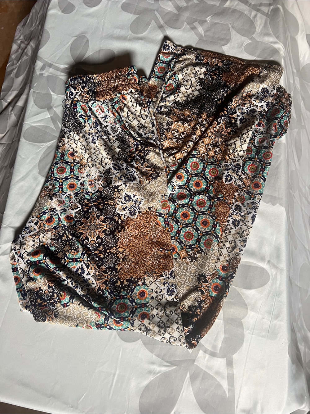 Bohemian Patchwork pants in Brown Multi